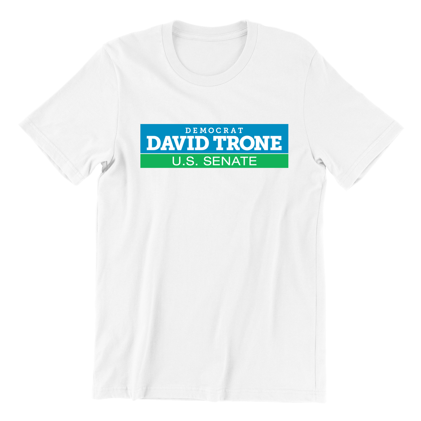 David Trone U.S. Senate White Logo T-shirt