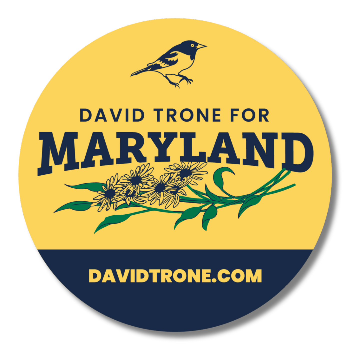 David Trone for Maryland Oriole Sticker